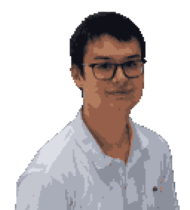 Leif Sanden als Pixelbild